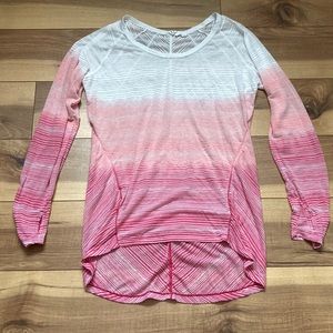 Athleta Striped Shiva Long Sleeve Top